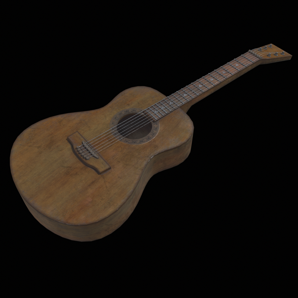 Render of a guitar prop.